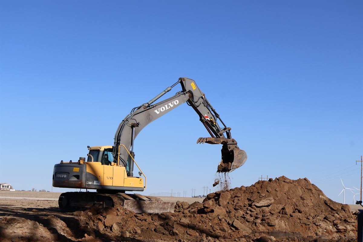 Topline Excavating site preparation and grading project